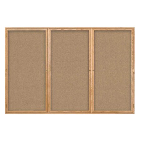 United Visual Products Open Faced Traditional Rounded Corkboard UV639ARC-GOLD-FORBO